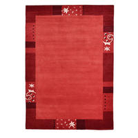 HANDTUFTTEPPICH Royal Ganges 190x290 cm - Rot, Textil (190/290cm) - THEKO