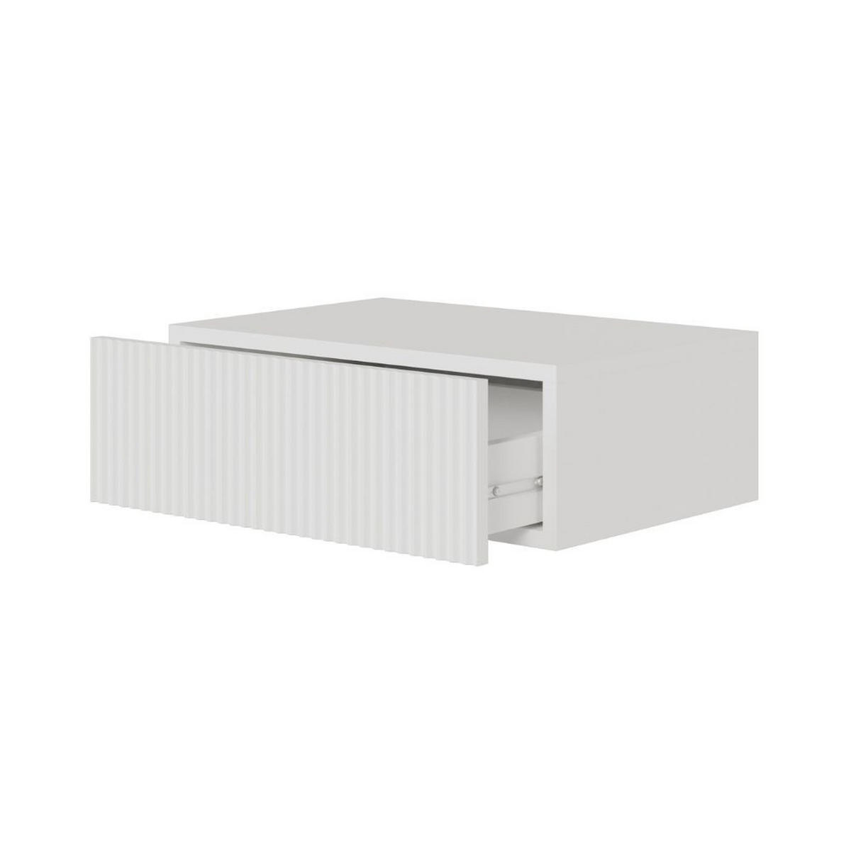 NACHTSCHRANK Veldio Weiß 50 cm - Weiß, Holzwerkstoff (50/17/35.6cm) - Selsey