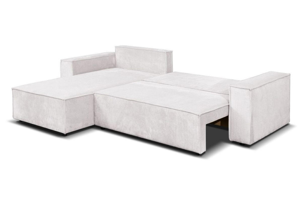 ECKSOFA Passio L-Form mit Schlaffunktion und Bettkasten 275 cm beige - Beige, Kunststoff (275/190cm) - Margaret Hadas24