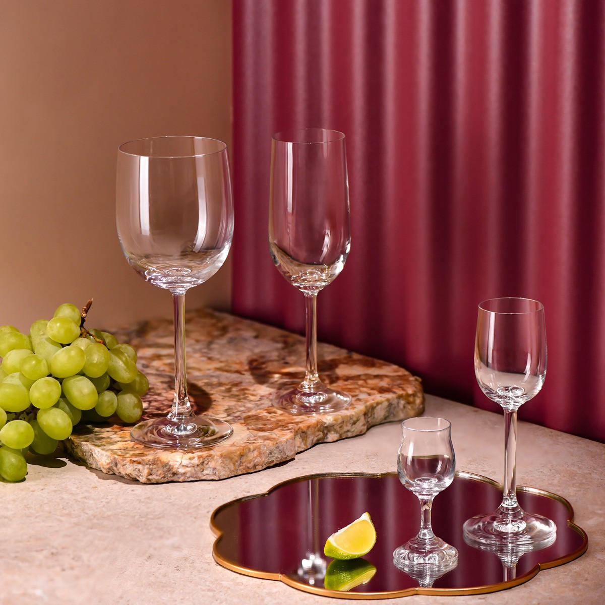 SCHNAPSGLÄSER GEMA, 6ER-SET, 70 ML - Transparent, Glas (0.07L) - Krosno Glass