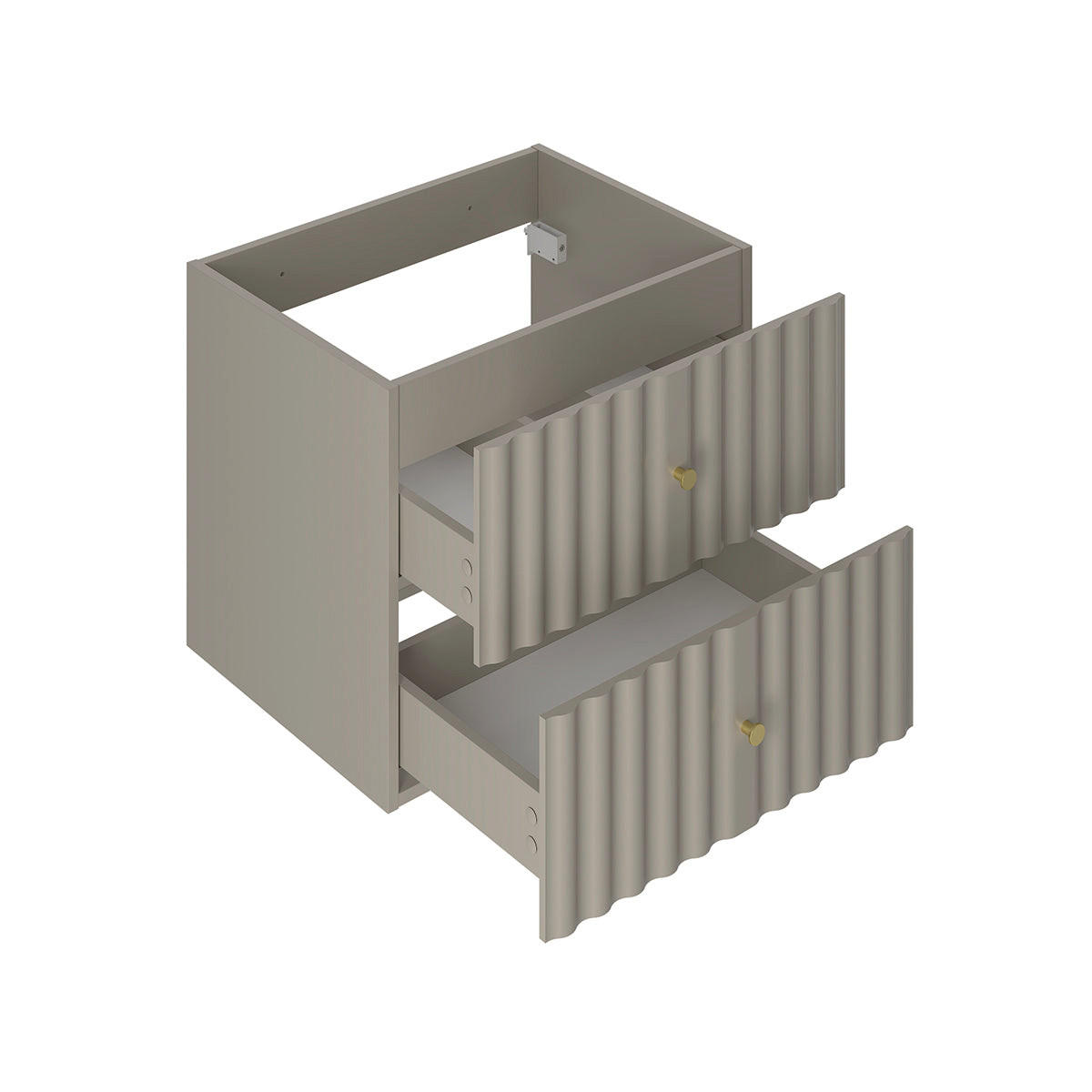 WASCHTISCHUNTERSCHRANK 80.6cm Izae Kaschmir - Beige, Holzwerkstoff (80.6/52.2/46.5cm) - Petits-meubles