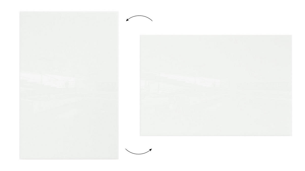 GLASBOARD - Weiß CLASSIC WHITE 150x100cm - Weiß, Glas (150/100/0.7cm) - ALLboards
