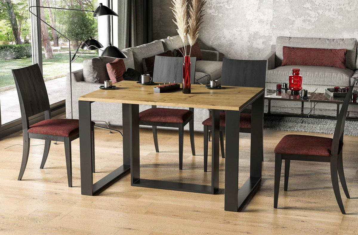 ESSTISCH Borys ausziehbar bis 330 cm - Eiche Artisan, Holzwerkstoff (130/80/76cm) - Endo-Moebel