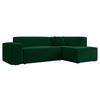 ECKSOFA Lordin, Seite: Rechts - Smaragdgrün, Holz/Textil (267/205cm) - MIRJAN24