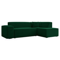 ECKSOFA Lordin, Seite: Rechts - Smaragdgrün, Holz/Textil (267/205cm) - MIRJAN24