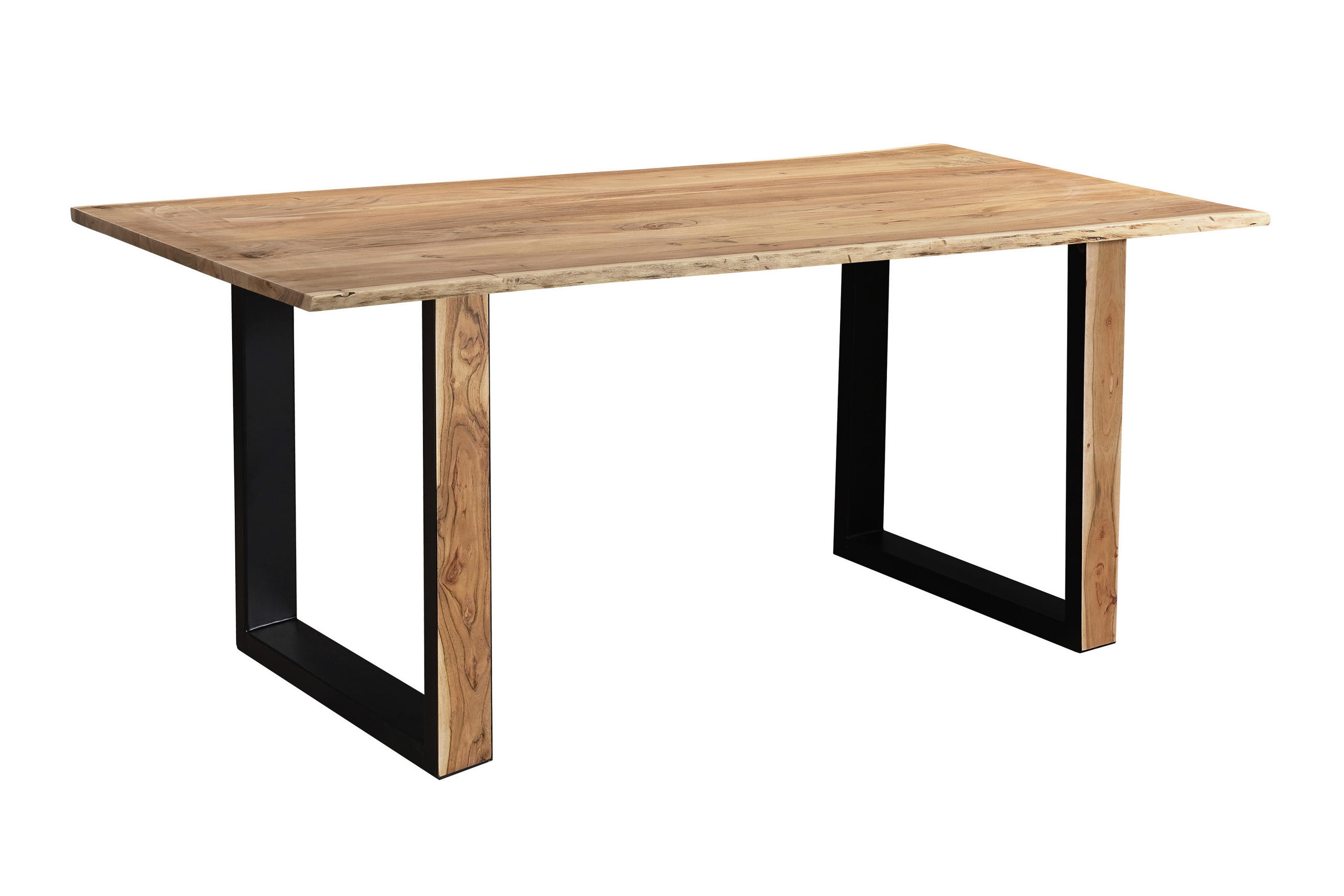 MELBOURNE - Beige/Schwarz, Holz/Metall (80/140/77cm) - SAM