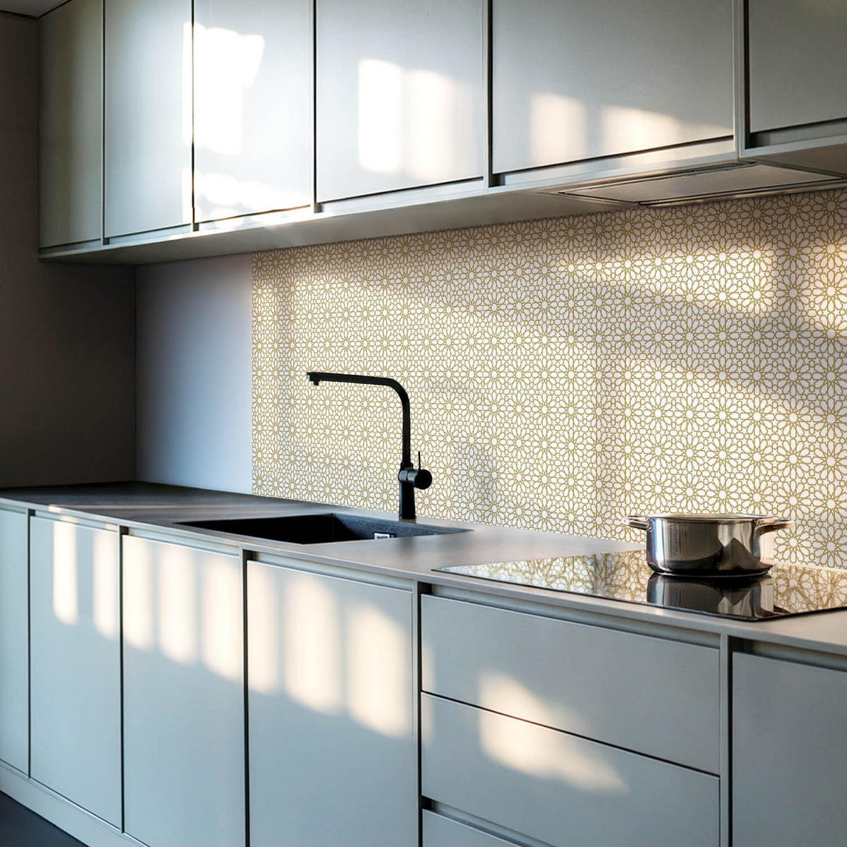 WANDPANEEL 10x 40x20 cm selbstklebend Zahira - Ecru, Kunststoff (20/1.6/40cm) - Wallfluent