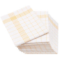 GESCHIRRTÜCHER, 12er-Set, 50x70 cm, 50% Baumwolle, 50% Leinen, Gelb - Gelb, Textil (50/70cm) - Zollner