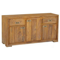 SIDEBOARD Sheesham 148x47x75 braun geölt NATURE BROWN #857 - Braun, Holz (148/75/47cm) - Massivmoebel24