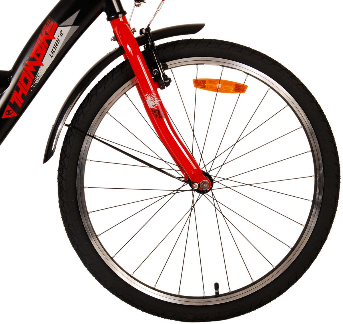 KINDERFAHRRAD Thornbike - Jungen - Rücktritt + Handbremse - 24 Zoll - Rot - Rot, Metall (61cm) - TPFSports
