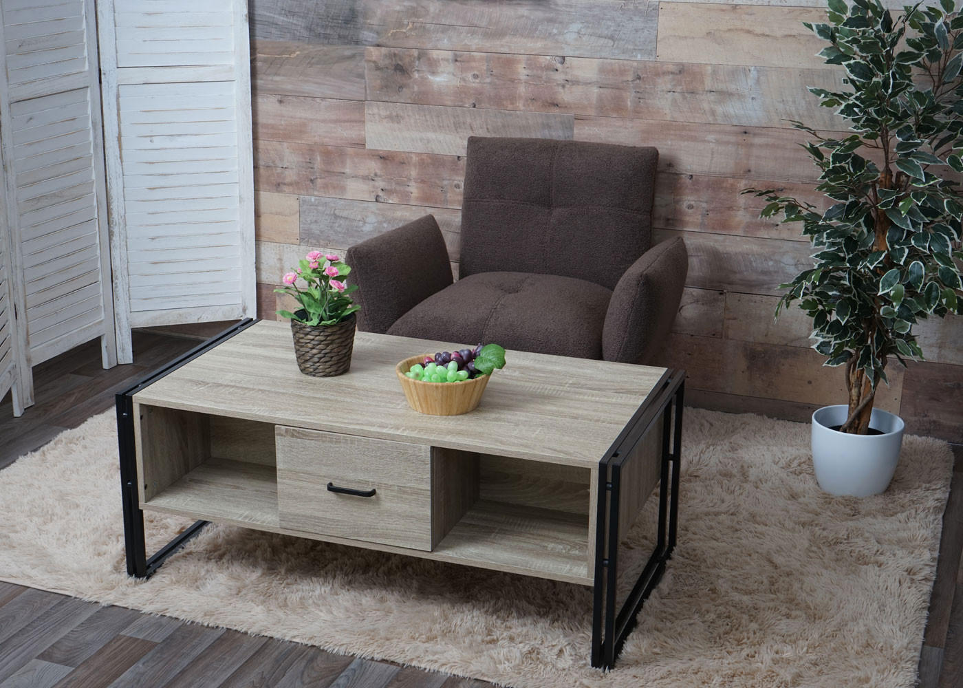 COUCHTISCH A27B rechteck Eiche Dekor - Eichefarben, Holzwerkstoff (60/110/45cm) - MCW