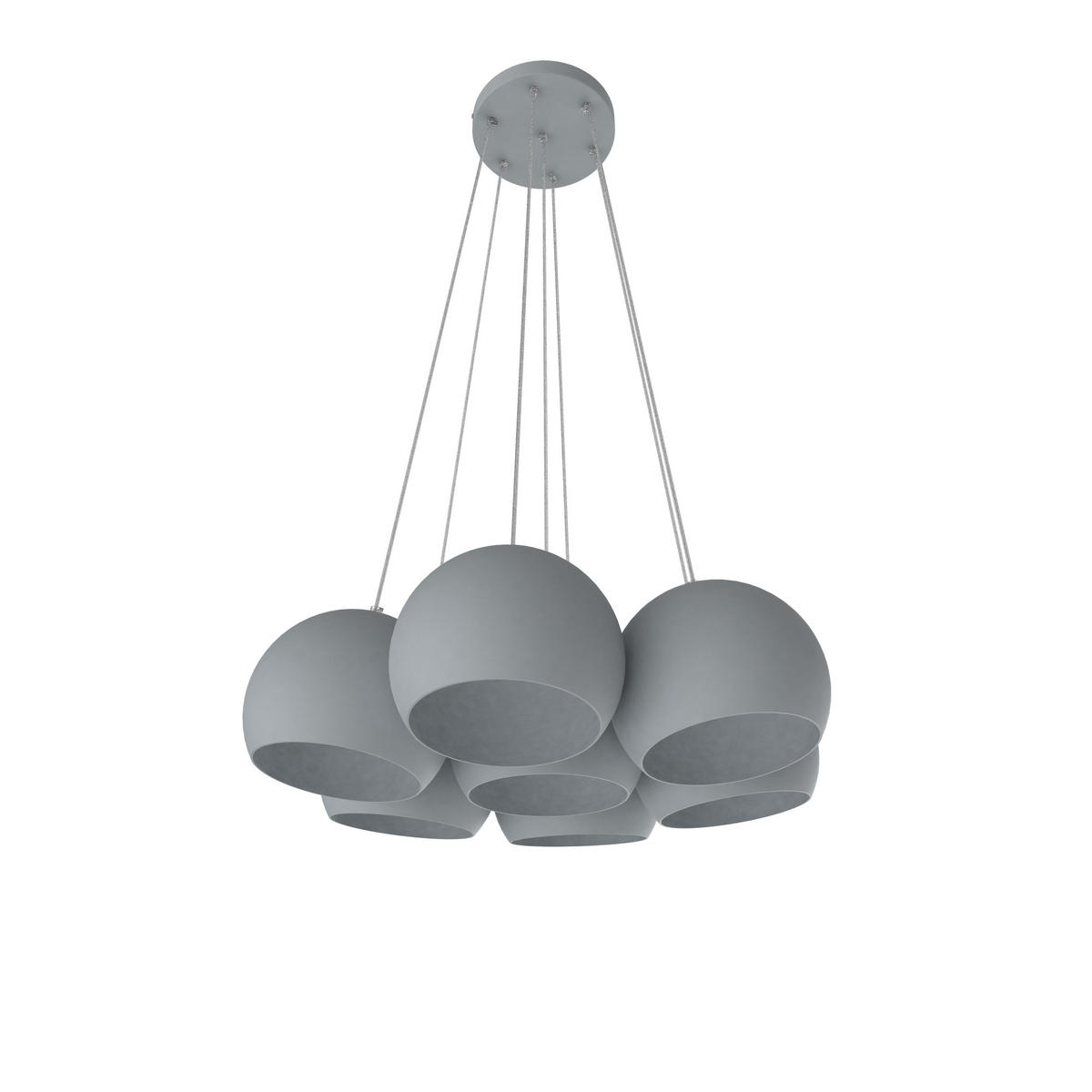 HÄNGELEUCHTE - Grau, Metall (25/25/20cm) - Lumicom