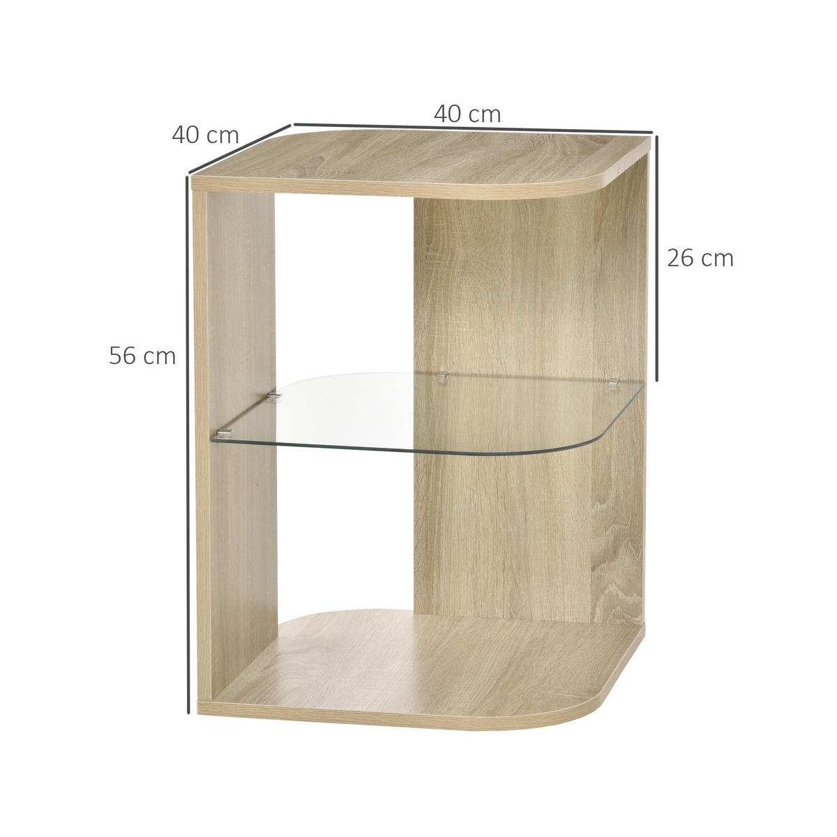 BEISTELLTISCH Beige 1 Stück - Beige, Kunststoff (40/40/56cm) - GiPP