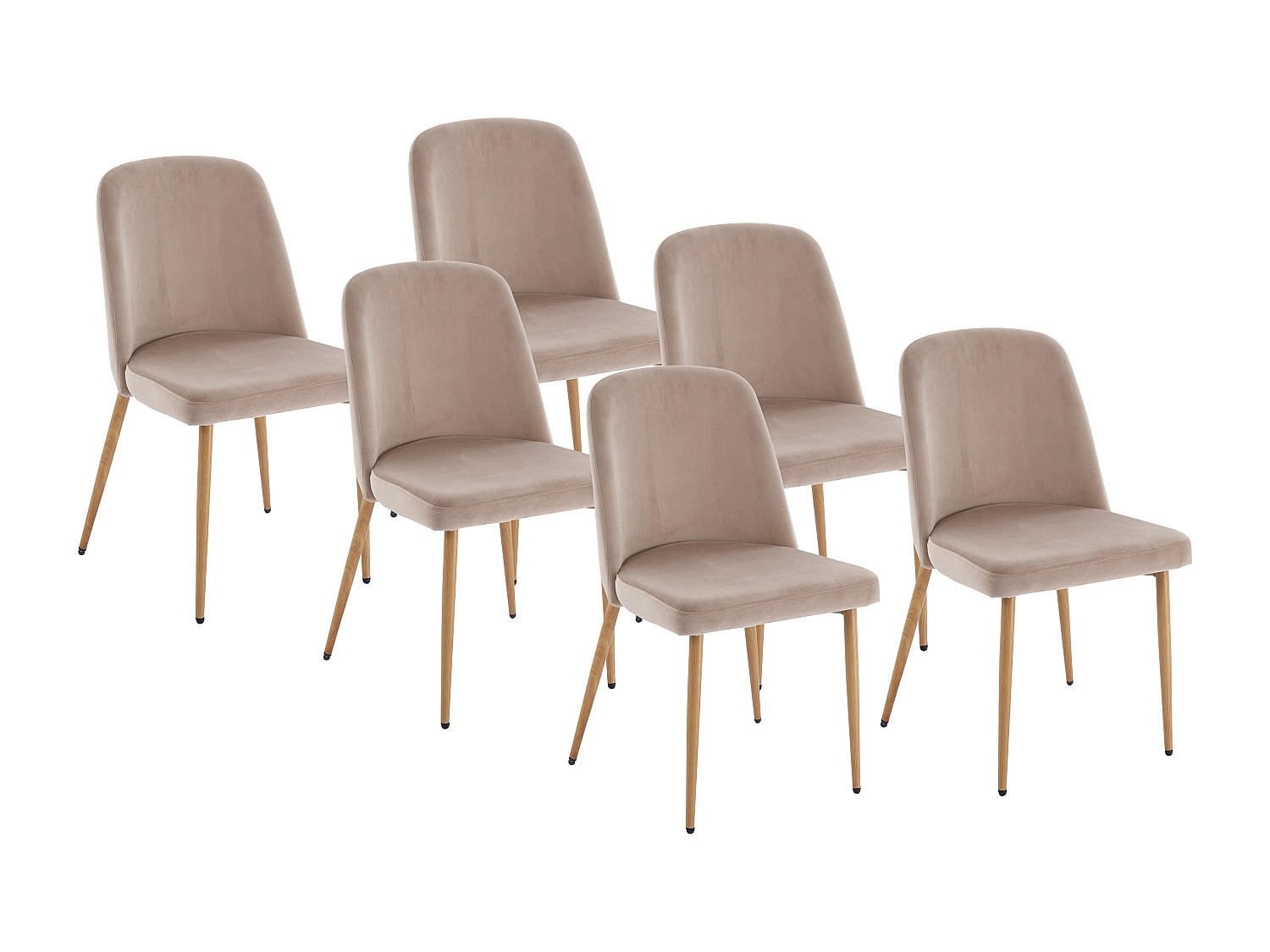 Vente-Unique Stuhl Beige 47.5x84x56 cm