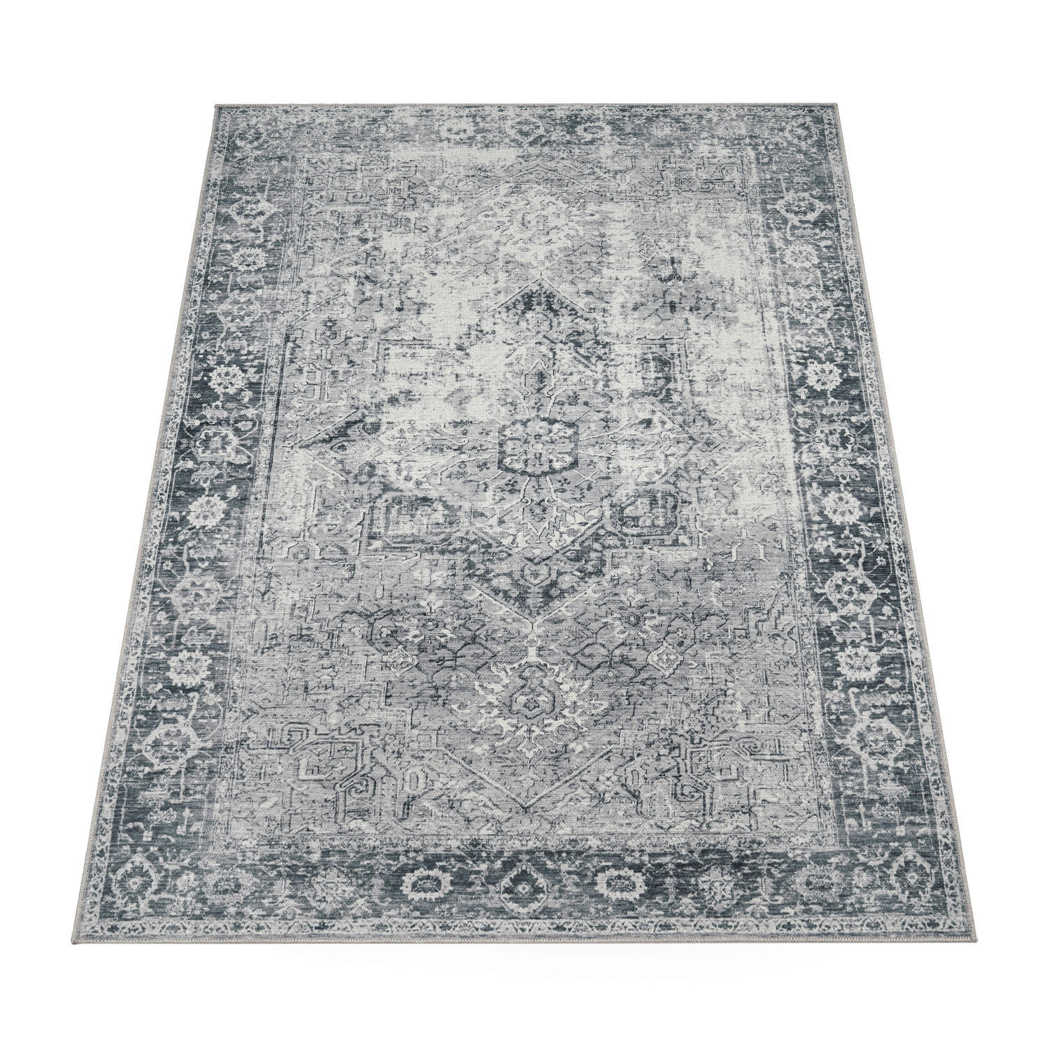 KURZFLORTEPPICH 80/150 cm Lyon 333 - Grau, Textil (80/150cm) - Paco Home