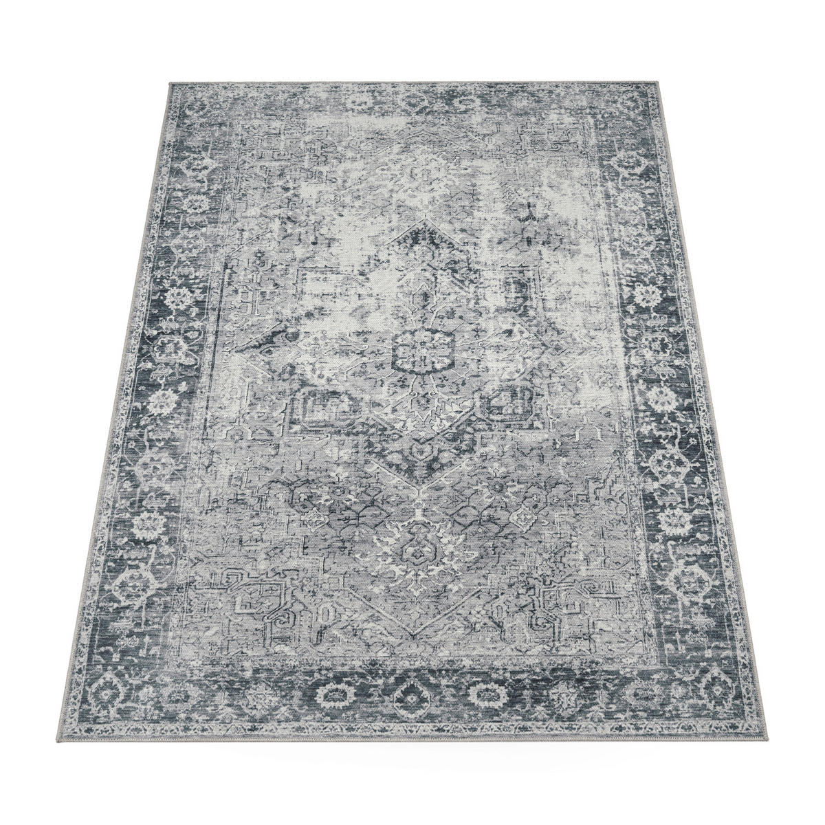 KURZFLORTEPPICH 80/150 cm Lyon 333 - Grau, Textil (80/150cm) - Paco Home