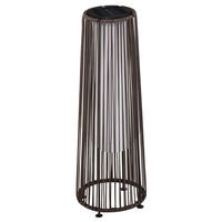 SOLARLAMPE für Balkon, Terrasse, Metall, Braun, 21,5 x 21,5 x 61 cm - Braun, Kunststoff (21.5/21.5/61cm) - Outsunny