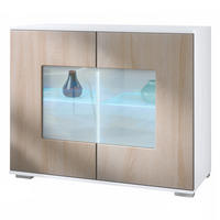 KOMMODE Grömitz Eiche sägerau - Eiche San Remo, Holzwerkstoff (92.5/75.5/35cm) - Vladon