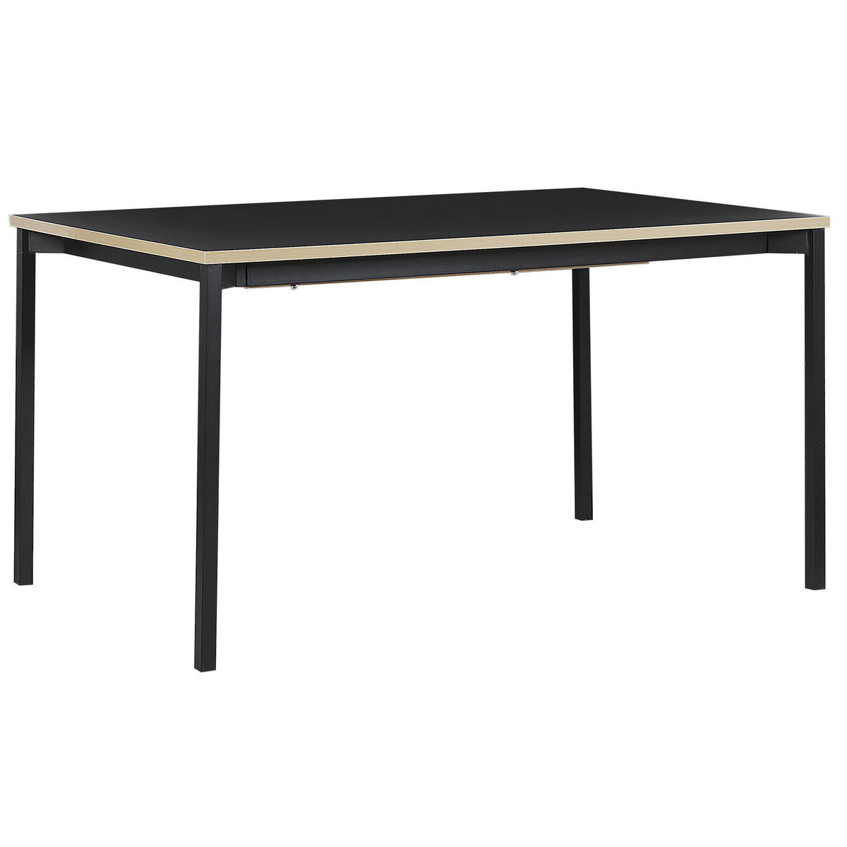 ESSTISCH 190/90/76 cm Schwarz Rechteckig Avis - Schwarz, Holzwerkstoff (190/90/76cm) - Beliani