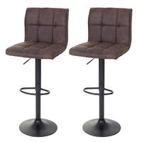 BARHOCKER Dunkelbraun 2er-Set - Dunkelbraun, Textil (44/116/46cm) - MCW