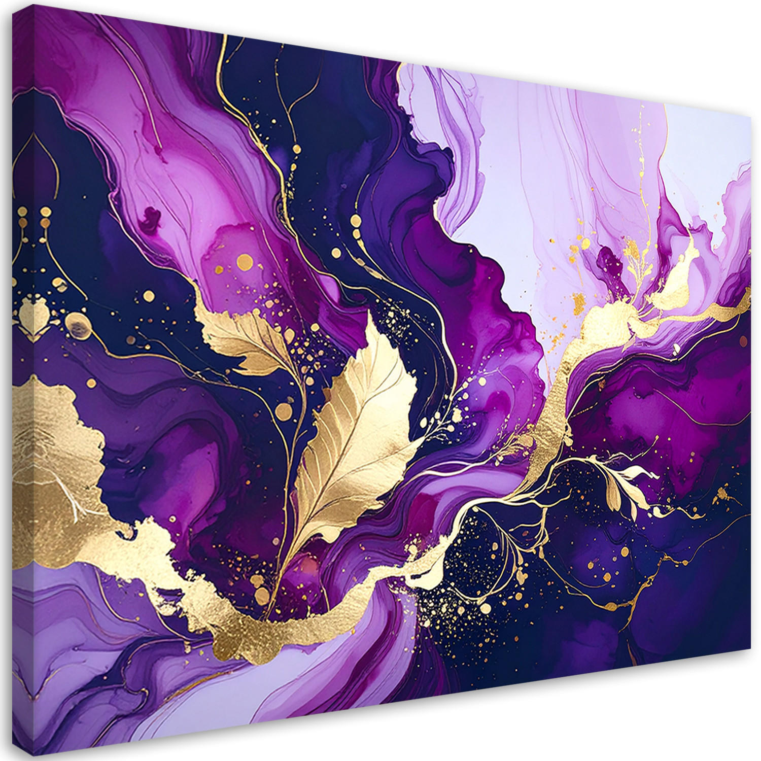 Feeby Leinwandbild, Lila 90x60 cm