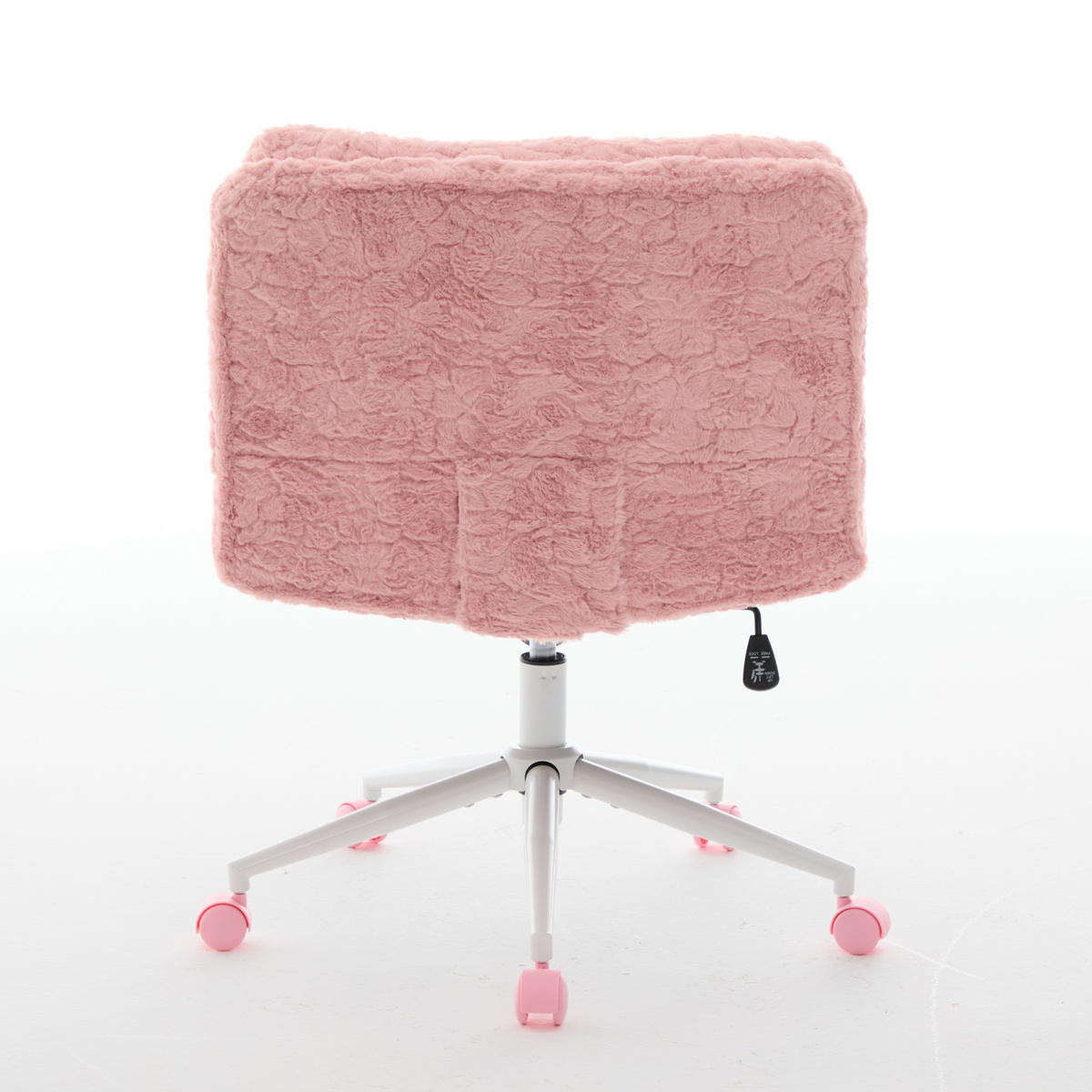 DREHSTÜHLE Kunstfell Drehbar Metallgestell Rosa - Pink, Metall (67/94/63cm) - SHOPENTRA