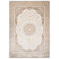 TEPPICH HERA Braun Creme 140/200 cm - Creme/Braun, Textil (140/200cm) - Tapiso