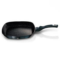 GRILLPFANNE Schwarz 28/28/5.5 cm BH1873 - Schwarz, Metall (28cm) - Berlinger Haus
