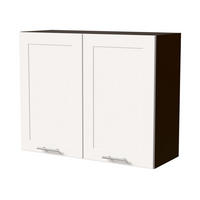 HÄNGESCHRANK Oslo W3/90 Lava / Weiß Matt 90 / 32,5 / 72cm - Dunkelgrau/Weiß, Holz/Holzwerkstoff (90/72/32.5cm) - Feldmann-Wohnen