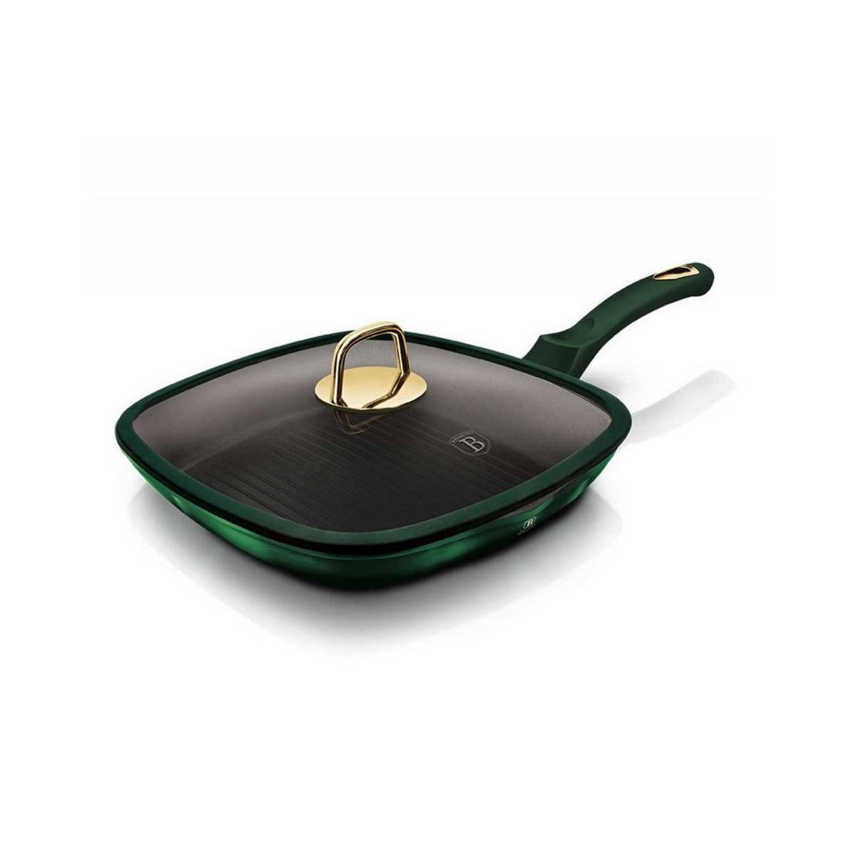TITAN-GRILLPFANNE 28 cm Emerald 30025 - Grün, Glas (28/28/4.5cm) - Berlinger Haus