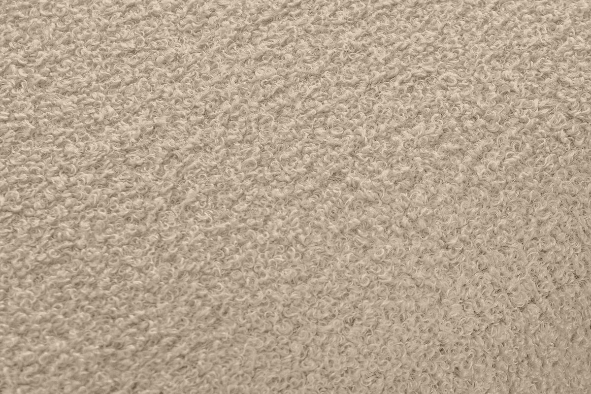 SITZHOCKER TAGIO Pouffe, Hellbeige - Beige/Braun, Buchenholz/Textil (65/46/80cm) - KONSIMO®