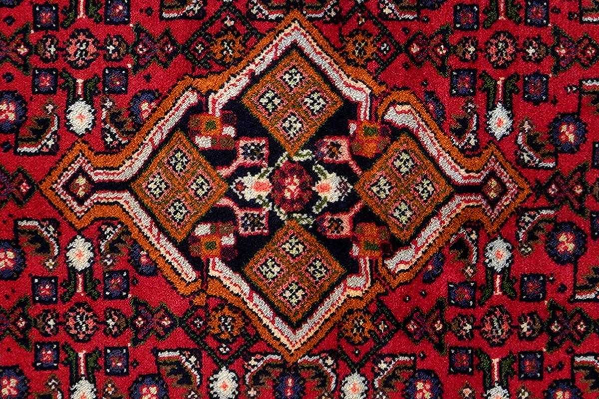 ORIENTTEPPICH handgeknüpft Assadabad Rot 161/106 cm Schurwolle - Rot, Textil (106/161cm) - Looma