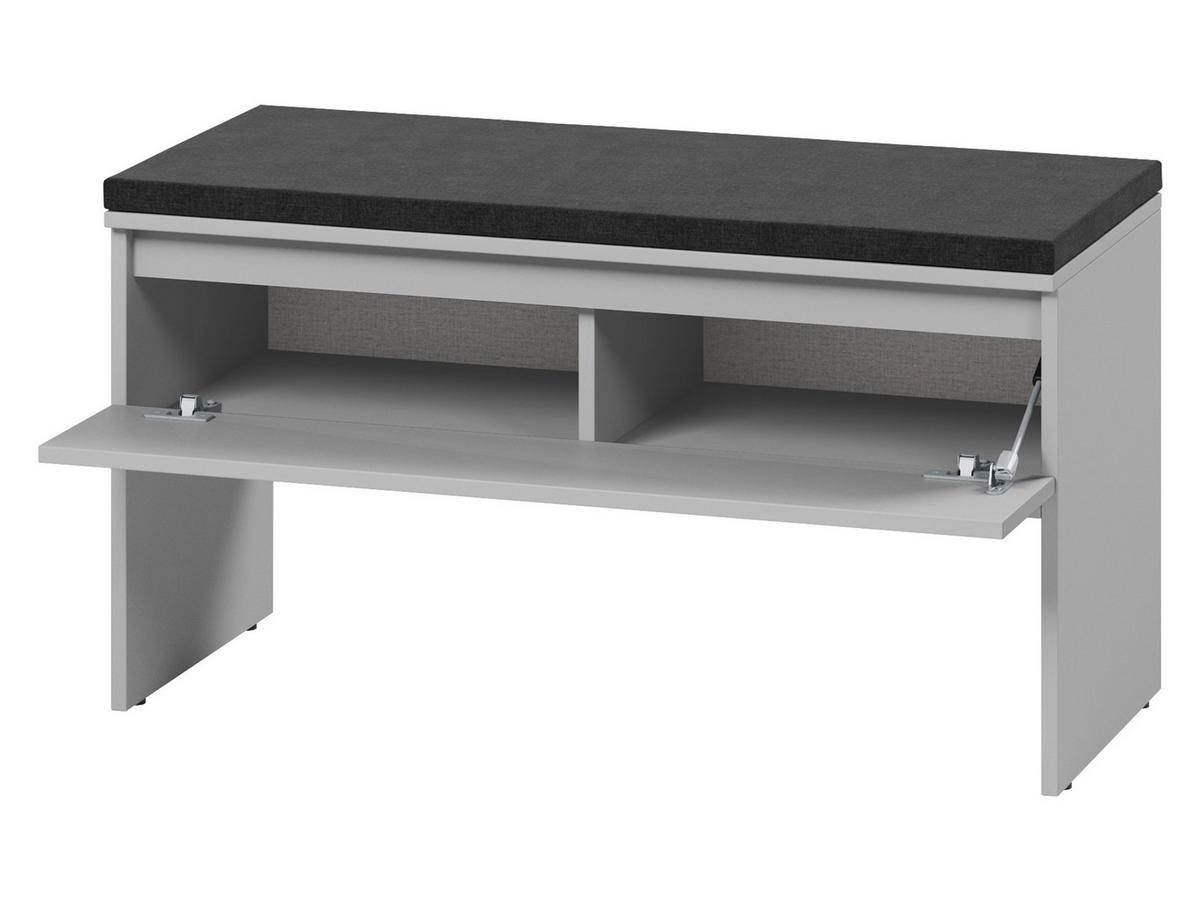 GARDEROBE-SET Simply I - Grau, Holzwerkstoff (92/107/40cm) - MIRJAN24