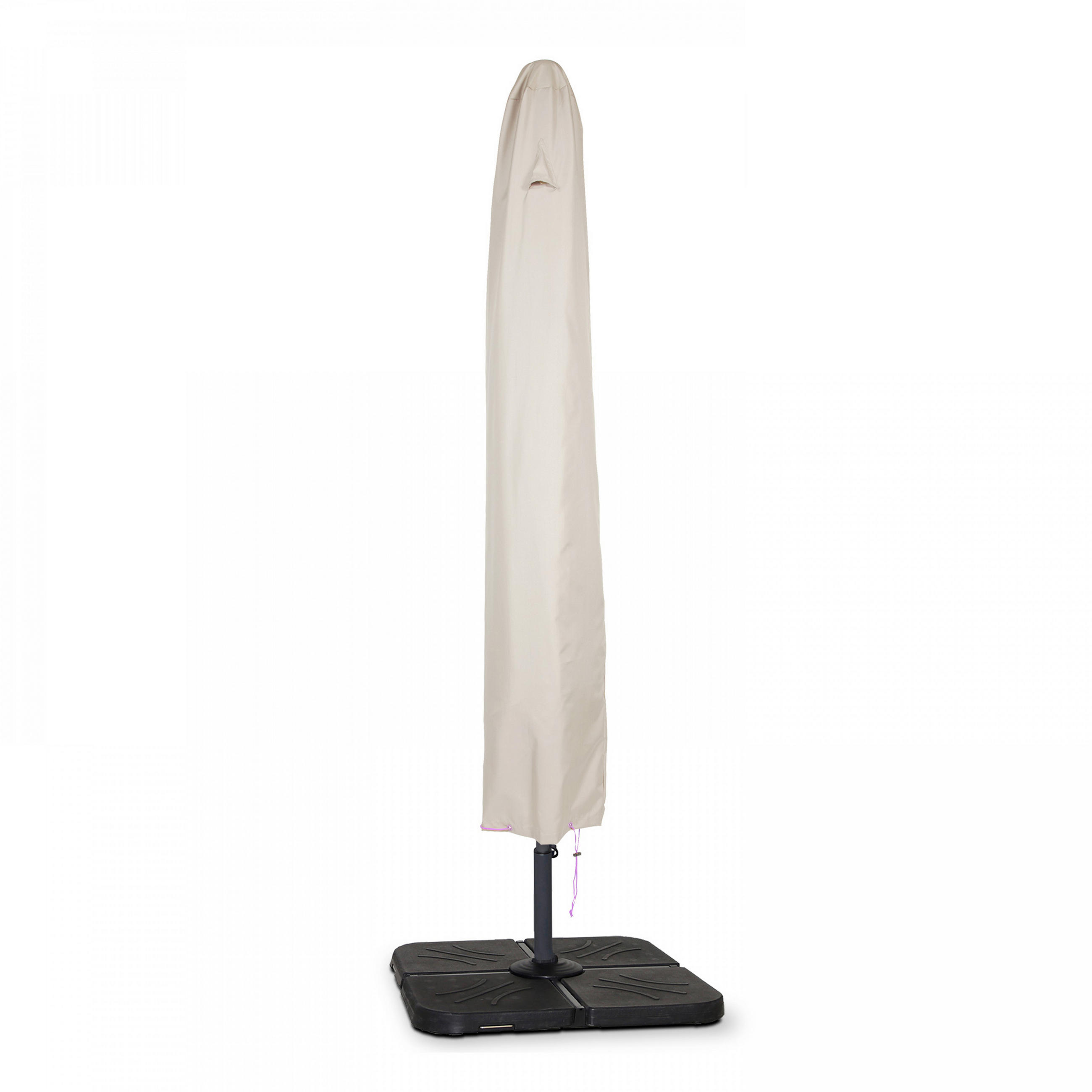 SCHUTZHÜLLE für Sonnenschirm 210 cm, Taupe - Taupe, Textil (57/210/57cm) - Oviala