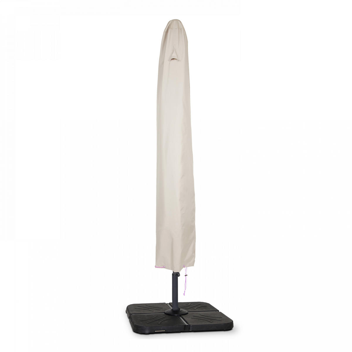 SCHUTZHÜLLE für Sonnenschirm 210 cm, Taupe - Taupe, Textil (57/210/57cm) - Oviala