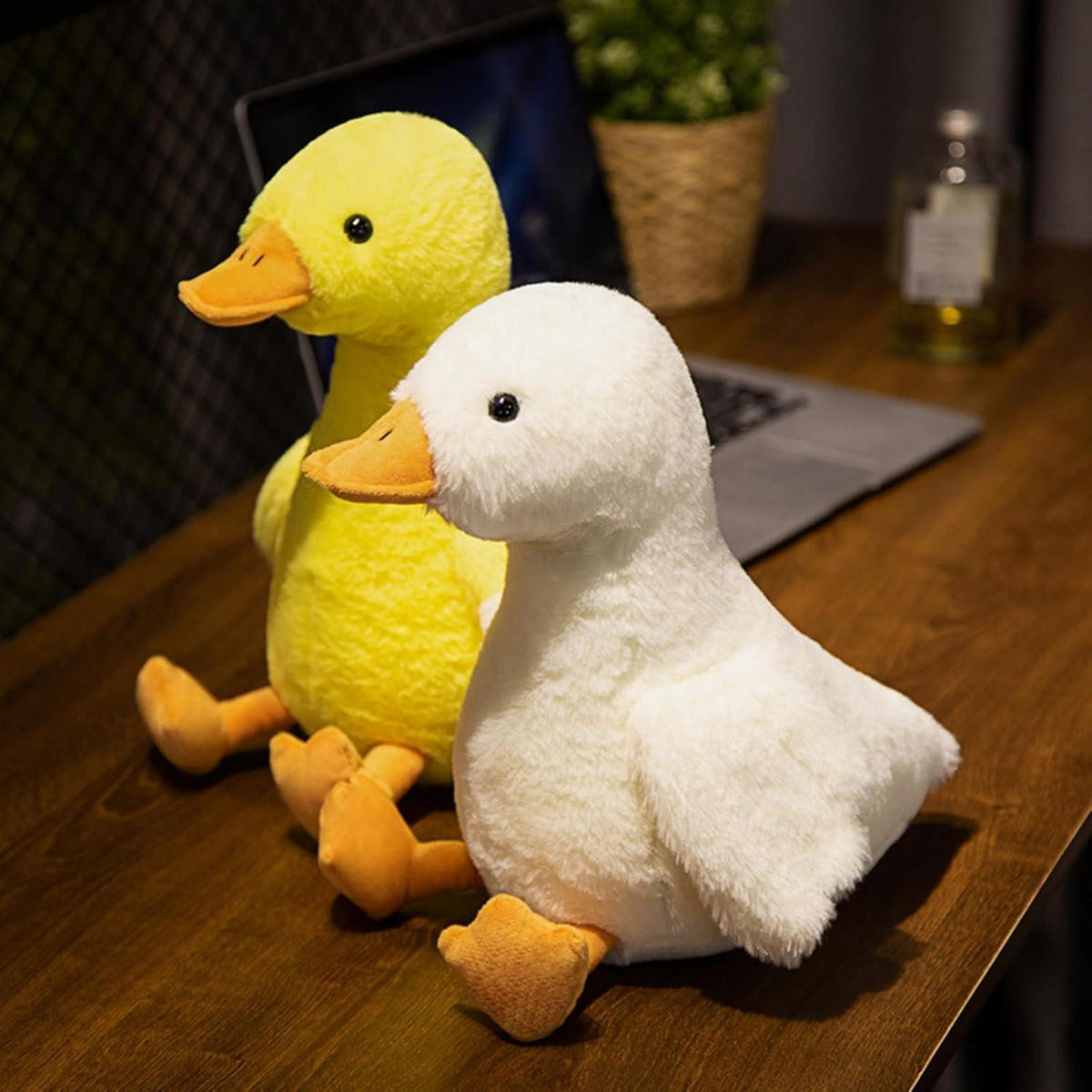 KUSCHELTIER Ente 35 cm Weiß - Weiß, Textil (10/25cm)