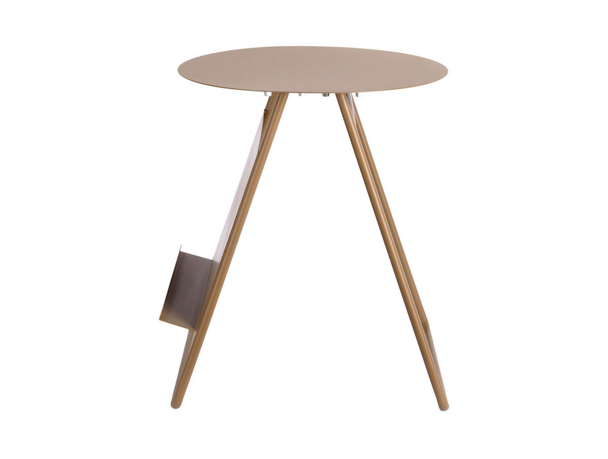 BEISTELLTISCH Esencia - Braun - 40/40/48 cm - Braun, Metall (40/40/48cm) - Leitmotiv