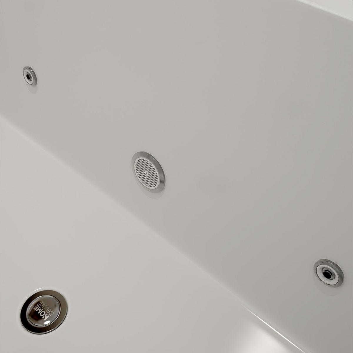 BADEWANNE AMBER - Ausführung: Mit Whirlpool Funktion - Weiß, Kunststoff (58/80/170cm) - Home Deluxe