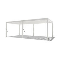 PERGOLA Terrassenüberdachung Superior Aluminium freistehend | 3,6 x 7,2 M | Lamellendach weiß - Weiß, Metall (720/255/360cm) - PergoLine