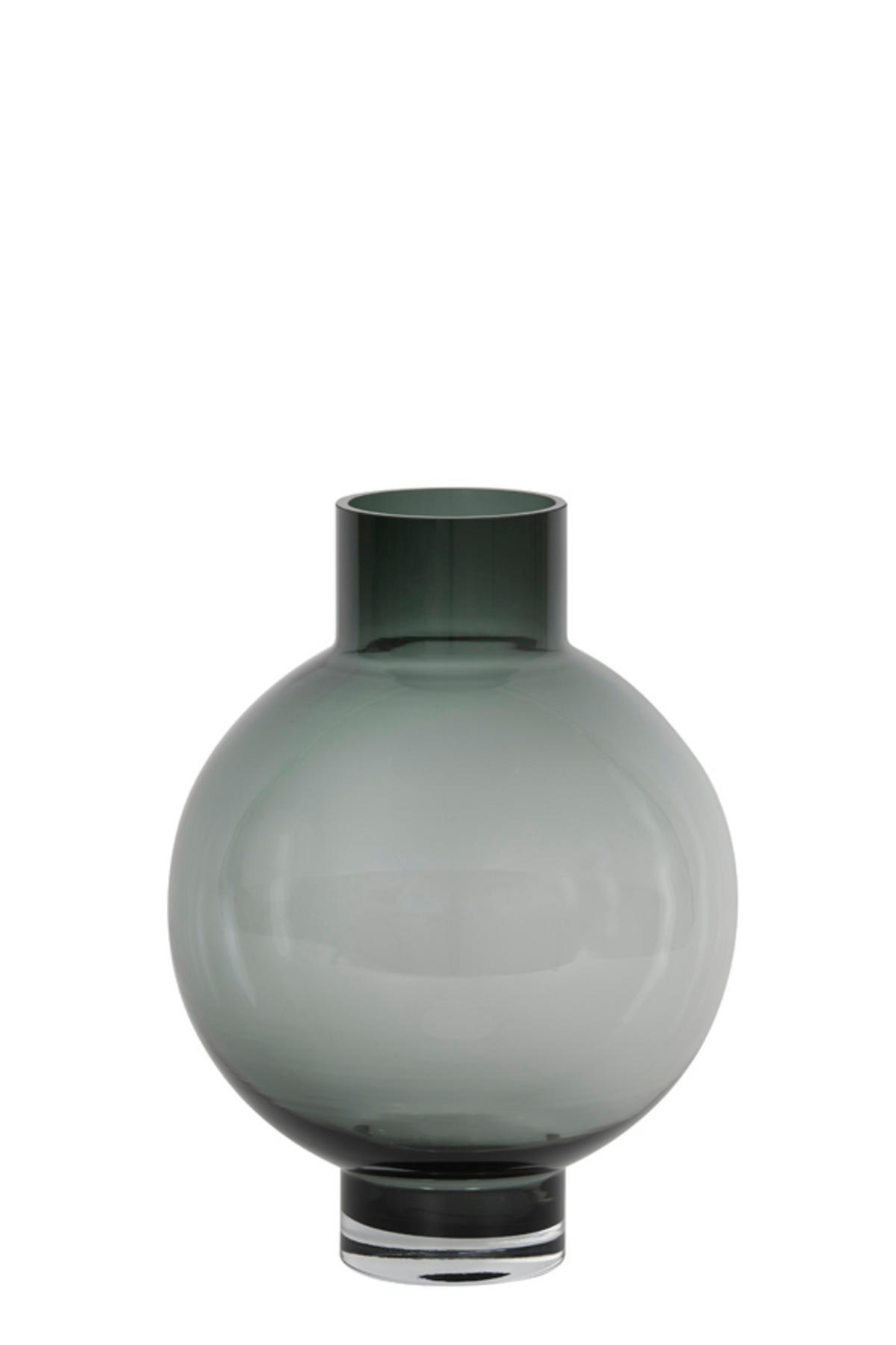 VASE Keisha Grau Ø27,5/36,5 cm - Grau, Glas (27.5/36.5cm) - Light & Living