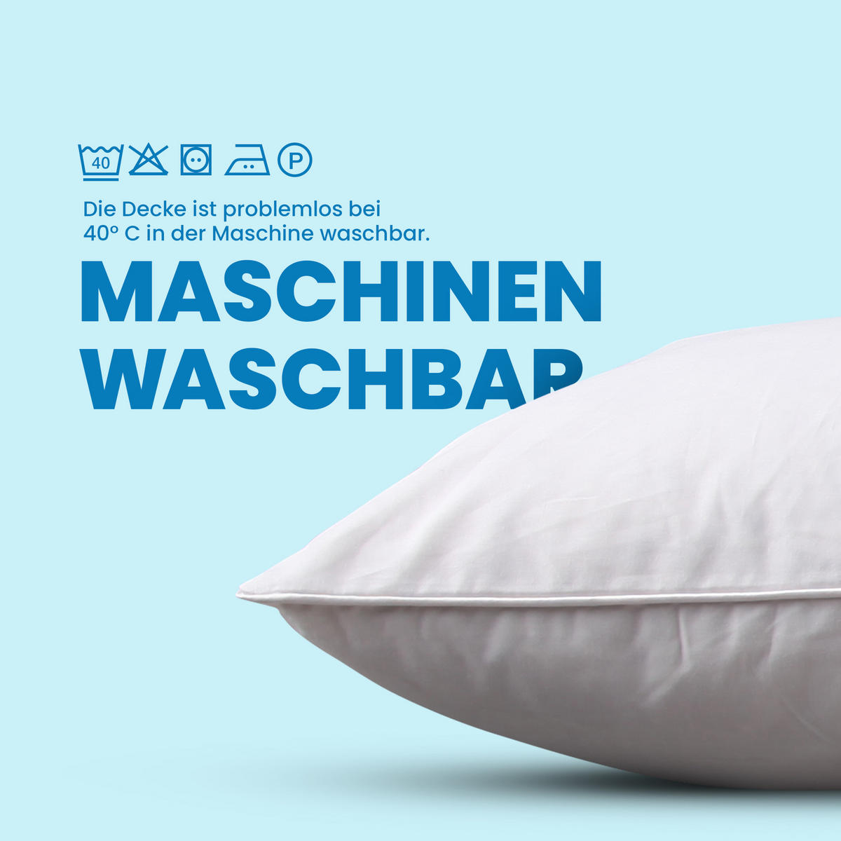KOPFKISSEN Mountain Peak 40 x 80cm - Weiß, Textil (80/40cm) - Bestlivings