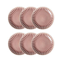 ESSTELLER Melida rosa 27 cm 6er-Set - Rosa, Keramik (27/27/4cm) - Homla