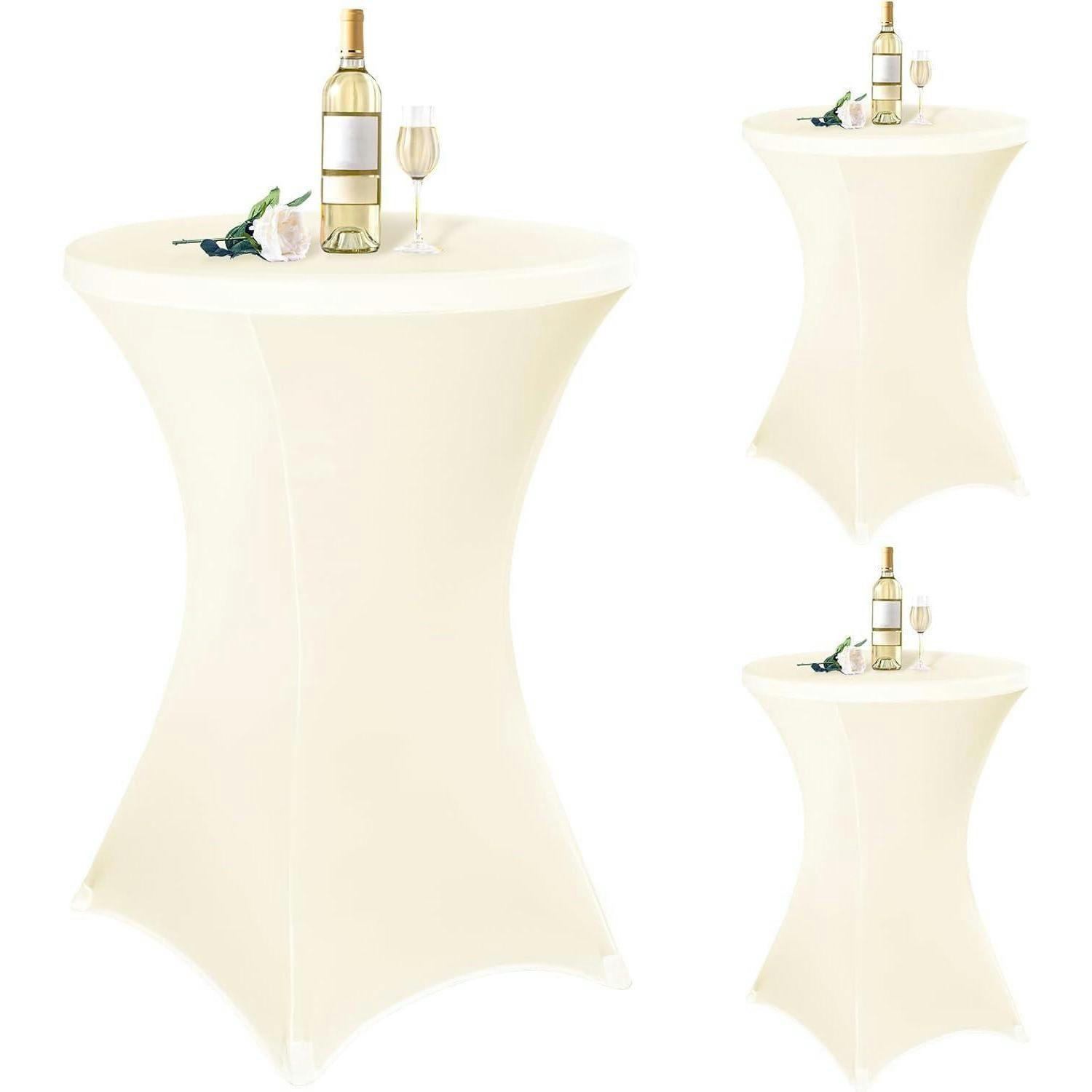 XXXLutz Stehtischhusse Creme 80x80 cm