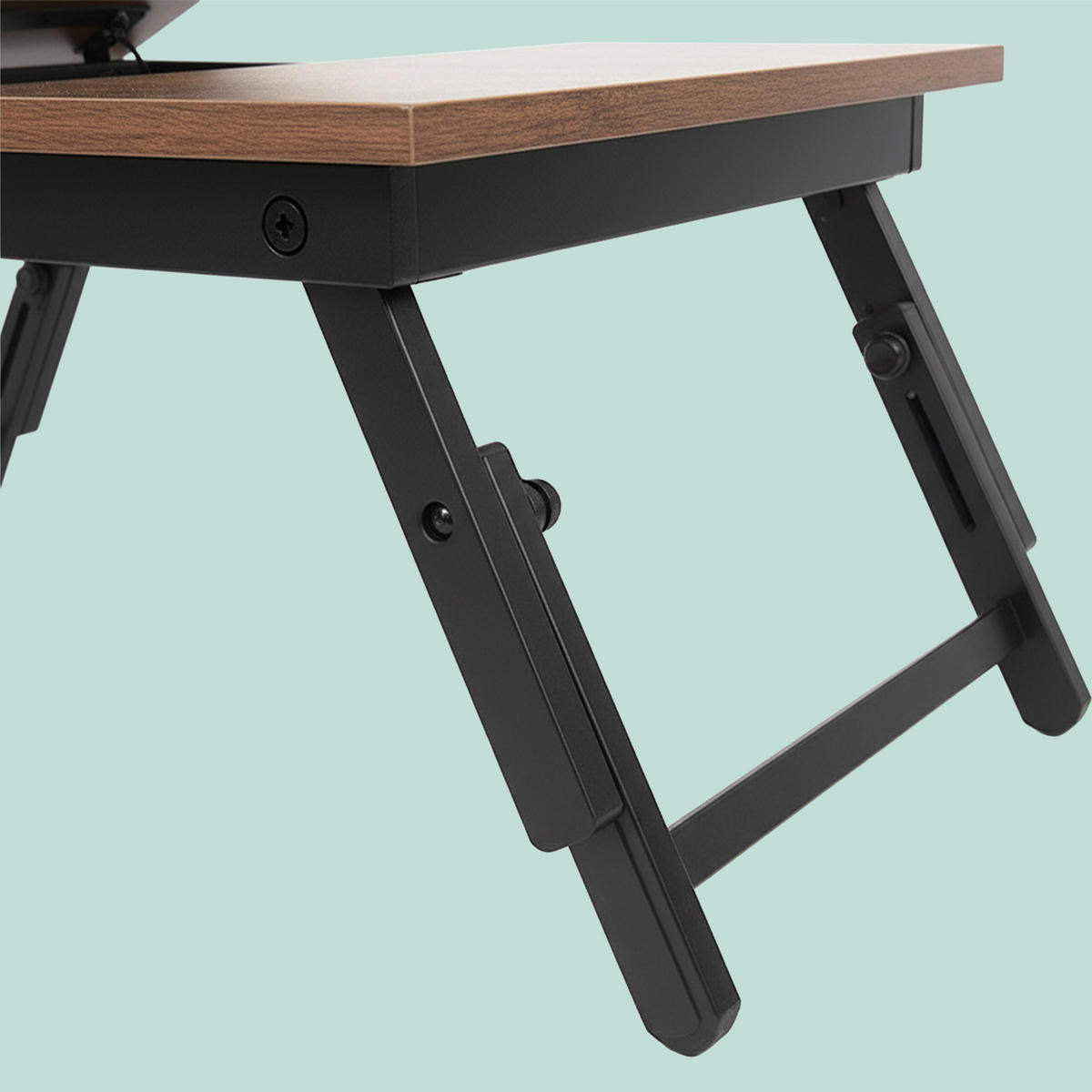 LAPTOPTISCH - Schwarz, Holz/Holzwerkstoff (35/70/19.5cm) - Relaxdays