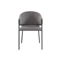 STUHL - 53 cm x 61 cm - Stoff - Grau - ORDIDA - Grau, Textil (53/80/61cm) - Vente-Unique