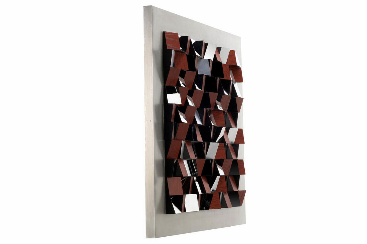 WANDBILD Braun 85/85 cm - Braun, Holz/Kunststoff (5.9/85cm) - KUNSTLOFT