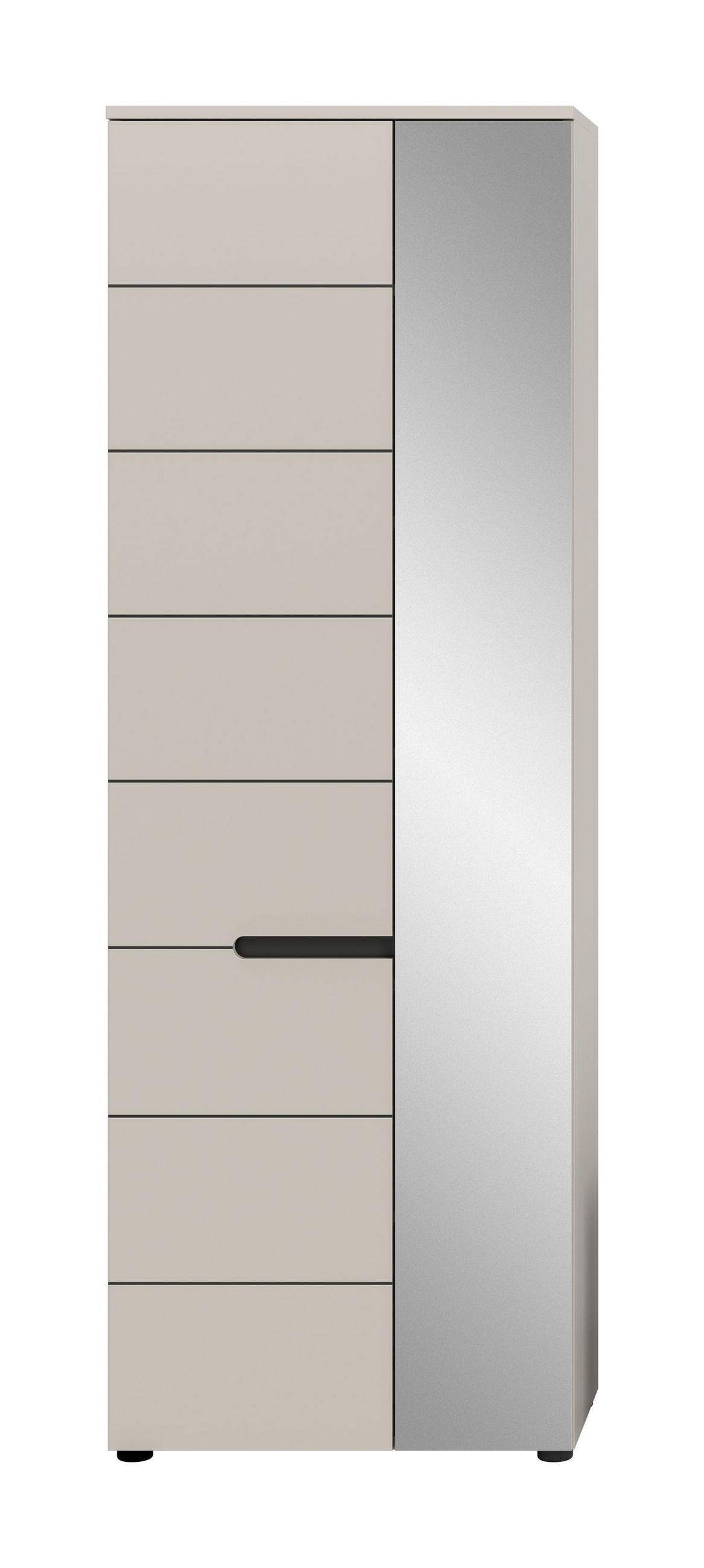 GARDEROBENSCHRANK Nova Garderobe in Basalt grau Nb. und Artisan Nb. B/H/T: 65x190x37 cm - Kaschmir, Holzwerkstoff (65/190/37cm) - Homes & Jones