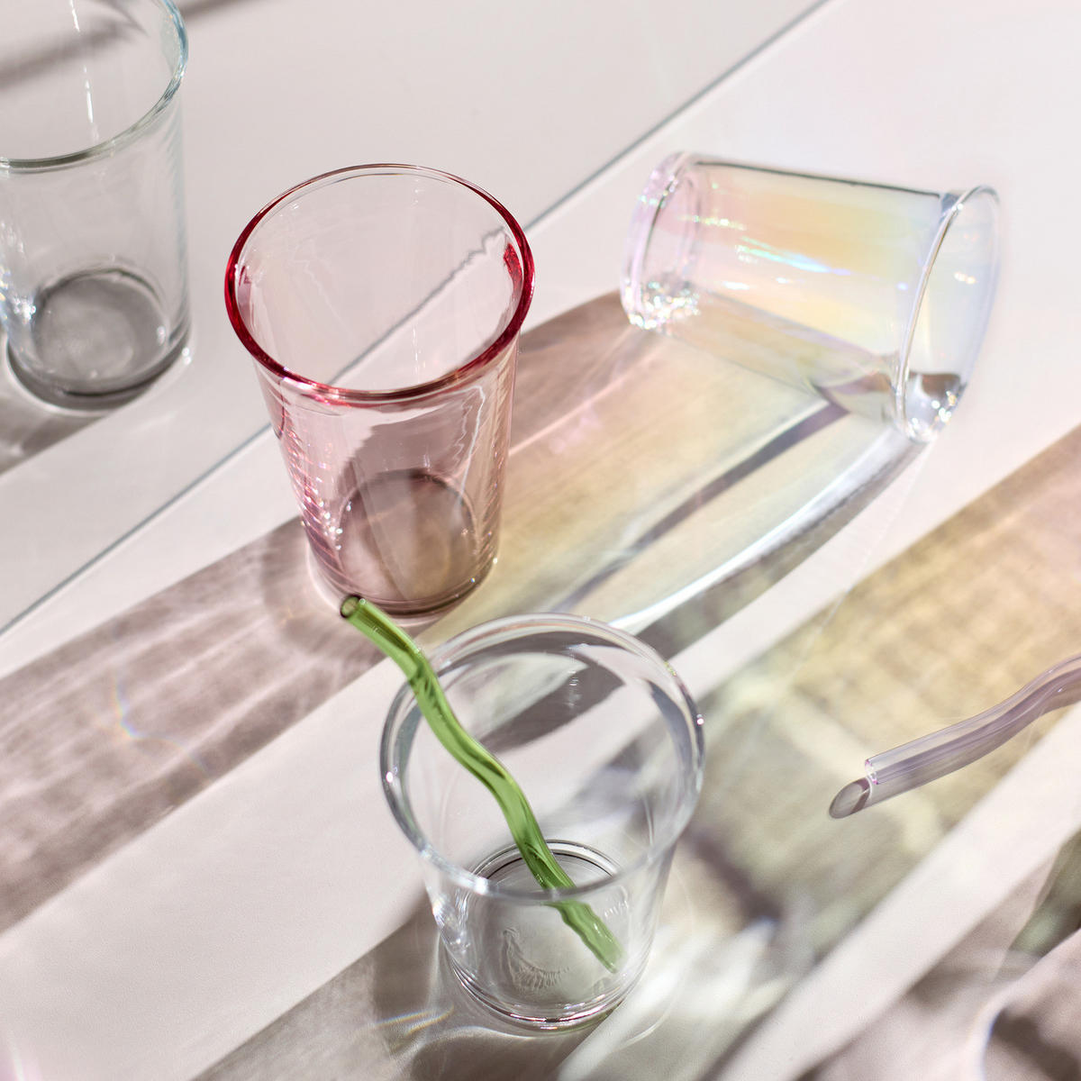 TRINKGLAS (6er-Set) Galet 280ml - Weiß, Glas (0.28L) - Butlers