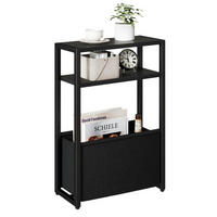 BEISTELLTISCH 43 x 18.5 x 65 cm Schwarz - Schwarz, Metall (43/18/65cm)