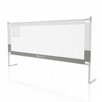 BETTSCHUTZGITTER Jaron 200/71-101 cm - Grau, Textil (200/200cm) - Juskys